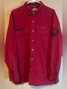 Harley Davidson Heavy Cotton Button Down Work Shirt